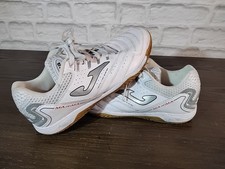 Joma Maxima 2302IN Mens White Silver Indoor Soccer Futbol Athletic Shoes Sz 7 US