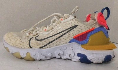 Nike React Women's Vision White Astronomy Blue W Sneakers Shoes Size 7.5 (VGC)