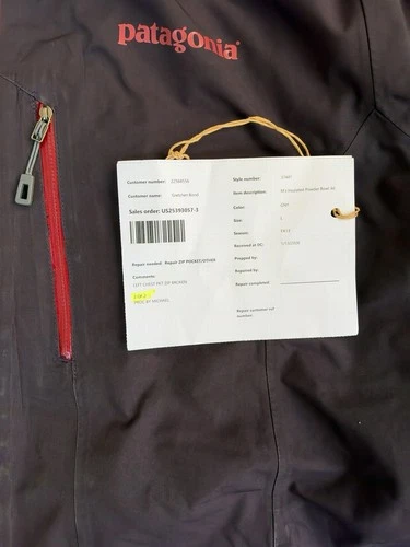 Patagonia Powder Bowl Insulated Ski Jacket DARK Blue Mens Large  image 6