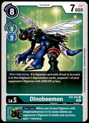 Digimon - Dinobeemon EX1-041 U - Normal - Classic Collection
