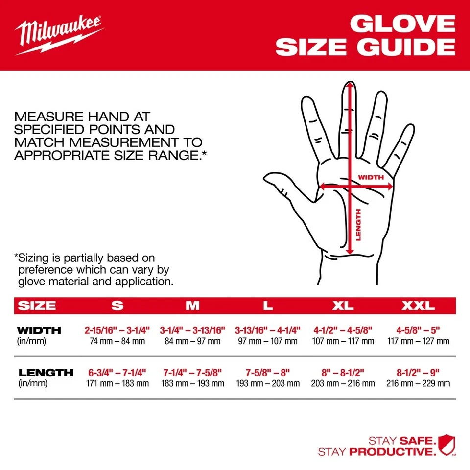 Milwaukee 48-22-8902B 12PK Corte 1 Guantes Sumergidos - Lg Foto 3 de 4
