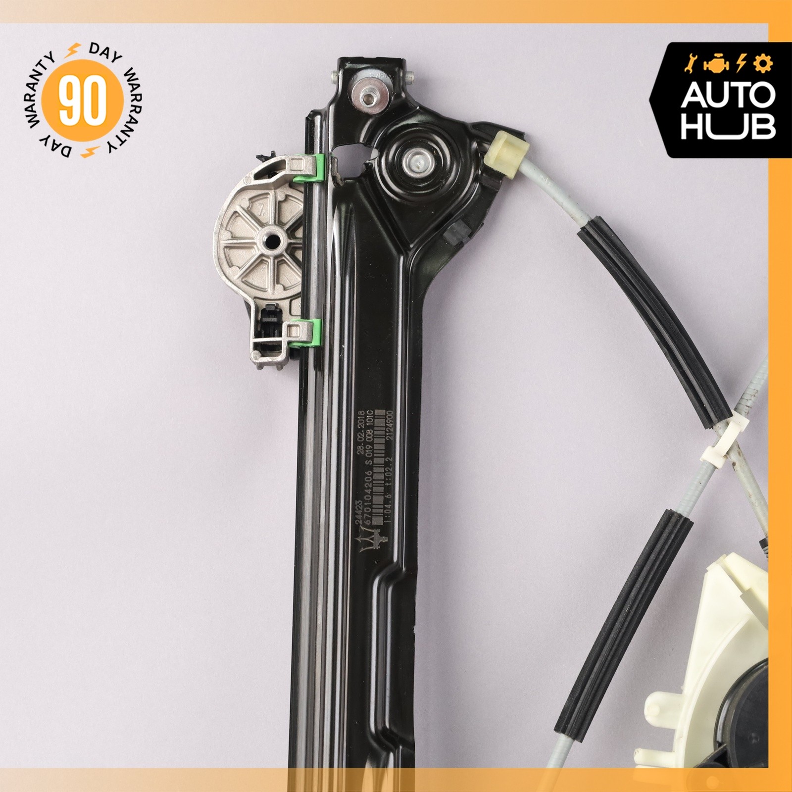 17-24 Maserati Levante M161 Rear Left Window Regulator Motor 670104206 OEM 89k
