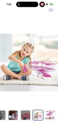 ThunderTiger Pink Micro RC Helicopter Electric Toy Grade RTF w/ Flybar
