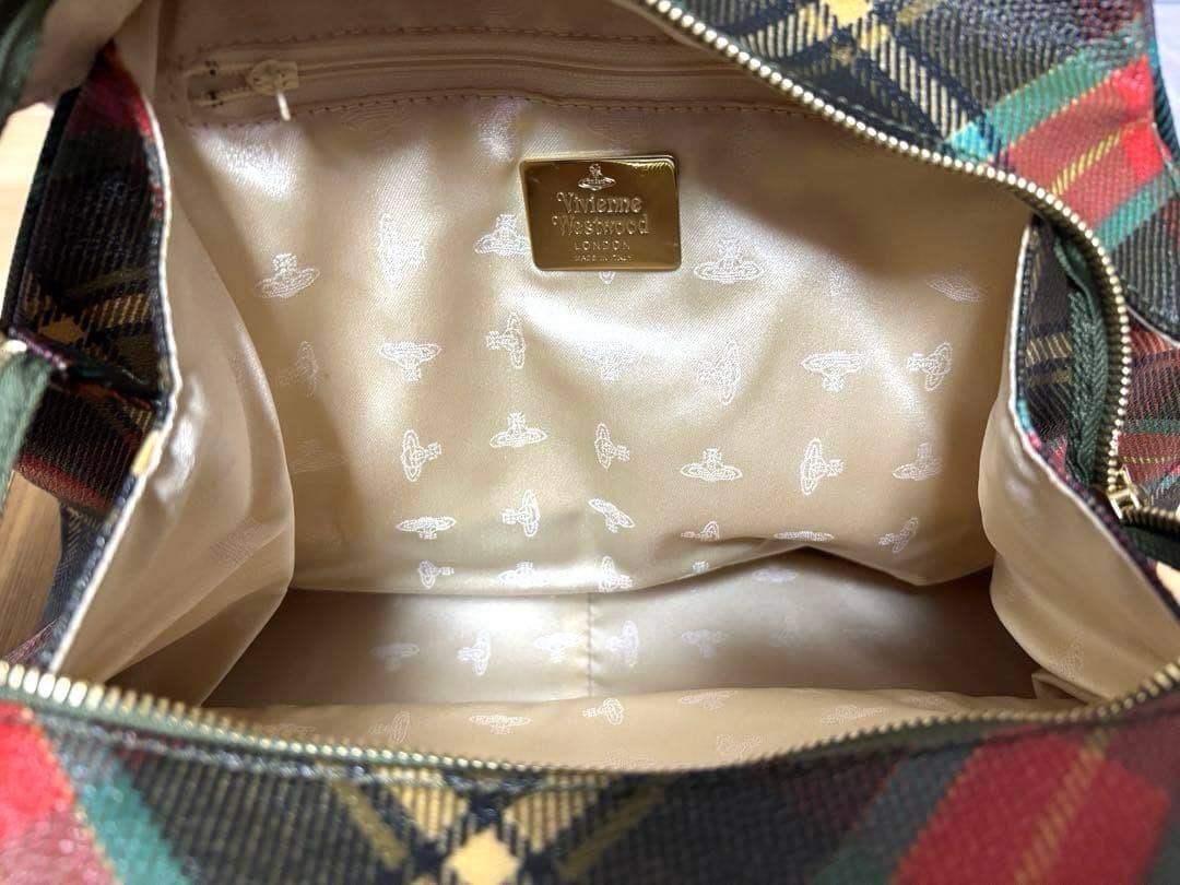 Vivienne Westwood Yasmine Handbag Derby Check Limited Edition VHTF Designer Coll image 7