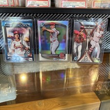 2025 Bowman Draft JJ Wetherholt Refractor Trio -Axis, Prized Prospects & Chrome