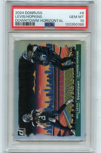 DeAndre Hopkins / Will Levis #6 2024 Panini Donruss Downtown Horizontal card