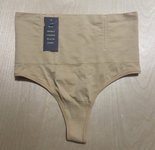 Werena Women  s Size Large Mid/High Waisted Shapewear Shaper Belly Control Thong