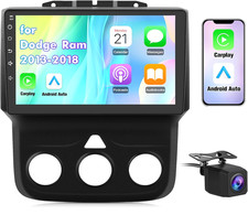 Car Stereo for Dodge RAM 1500/2500/3500 2013 2018 CarPlay Android Auto Wi-Fi