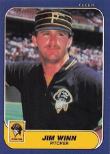 1986 Fleer - Jim Winn #624 NM