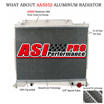 4-Row Aluminum Radiator For 2003 2004 Ford Expedition Lincoln Navigator 5.4L V8