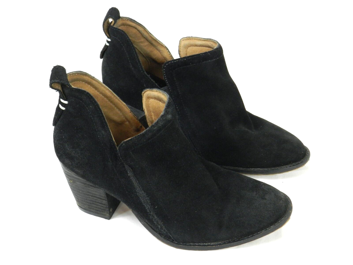 Jeffrey Campbell Womens Size M Shoes Black Suede Cut Out Ankle
