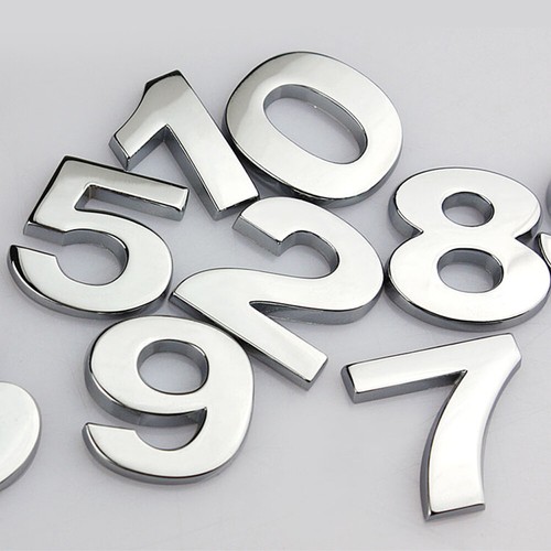 3D A-Z Alphabet Letters Chrome Car Sticker Self Adhesive Auto Badge Emblem 25mm - Picture 7 of 44