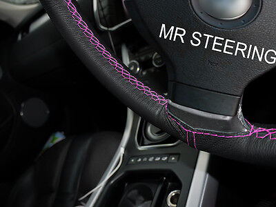 Fits renault trafic MK2 vrai volant en cuir couverture crème double surpiqûres Fits renault trafic MK2 vrai volant en cuir couverture crème double surpiqûres