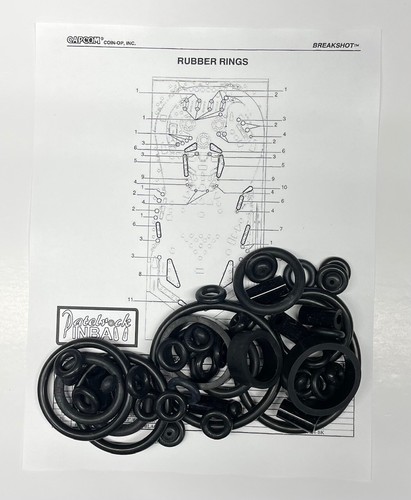 1996 Capcom Breakshot / Break Shot Pinball Machine Maintenance Tune Up Kit - Picture 2 of 3