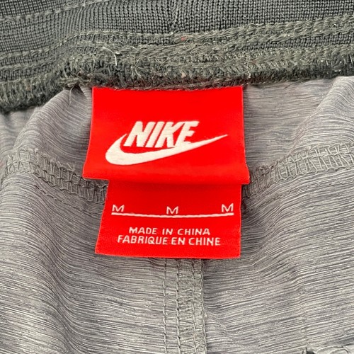 Nike women's M Bonded Woven tech Pant drawstring zip pocket charcoal grey jogger - Picture 3 of 12