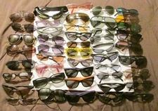 Huge Assorted Lot Of 45 Pairs Sunglasses Adult/Kids Summer VBS Resale Preowned