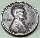 1924 1C BN Lincoln Cent Wheat Penny 2524N
