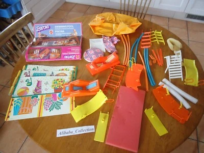 LOT BARBIE PISCINE 8219 BOITE ENFANT Jeux jouet Swimming Pool vintage MATTEL - Photo 1/4