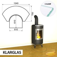 Camino Placca IN Vetro Parascintille Kaminplatte Vetro Forno Piastra Piattaforma