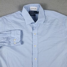 Ralph Lauren Shirt Mens 16 Blue Dress Button Up Long Sleeve 