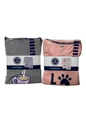 Life is Good Ladies Long Sleeve, Short and Pant, 3 Piece PJ Set - New