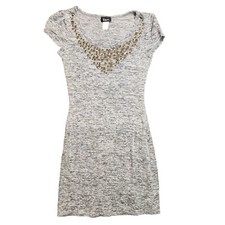 Abito donna Taboo junior in maglia taglia media grigio scollo con borchie