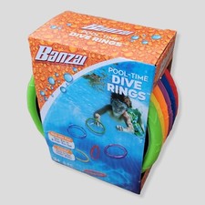 BRAND NEW Banzai- Pool-Time Dive Rings 6 pieces and Aqua Splash disc