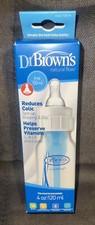 Dr. Brown's  Natural Flow BPA-Free Standard Neck Bottle, 4 Oz Level 1 Nipple