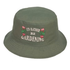 Unisex 'I'd Rather Be Gardening' Bucket Hat