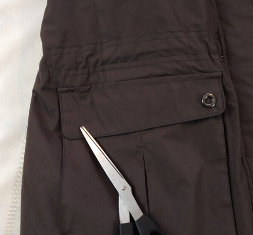 UNBRANDED Full Zip Reversible Brown Hooded Fleece Rain Parka Women's Size XL* - Picture 8 of 8