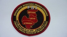 FBI PATCH:  BALTIC STATES UNDERCOVER OPTS SEMINAR - WEEK TWO - MAY 2000 -#49/150