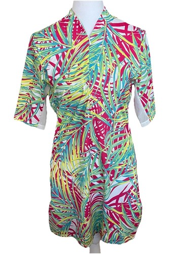 TAIL Palm Tree Tropical Print Golf Tennis Activewear Stretchy Dress Small - Picture 1 of 8
