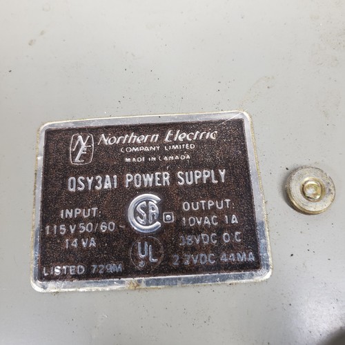 Northern Electric Company QSY3A1 Alimentatore telefonico 14Va 115Vac a 28Vdc OC - Foto 4 di 17