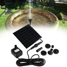 2W Solar Panel Power Fountain Submersible Water Pump Pond Pool Garden Watering