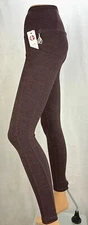Manduka Essential Pocket Leggings Women's NWT size Small color Fig