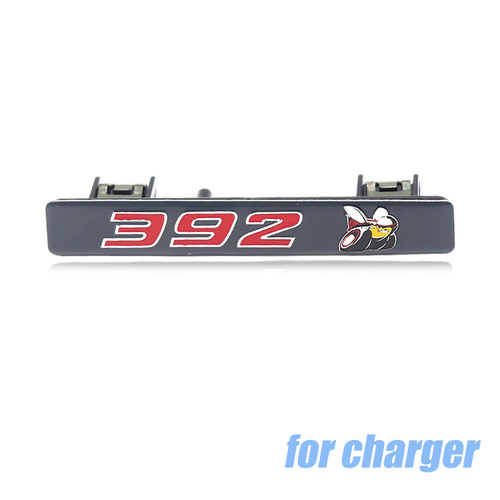 FOR CHARGER SRT SCAT PACK DASH EMBLEM NAMEPLATE BADGE GREY & RED