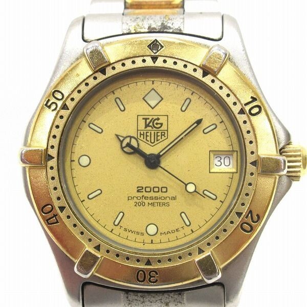ジャンク TAG HEUER 964.013 タグホイヤー 2000 メンズ TAG HEUER 2000 Series 964.013 Quartz Men's Watch / Wristwatch Used