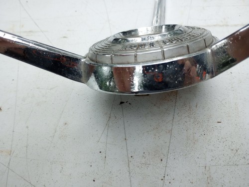1957 1958 Ford Fairlane Chrome Horn Ring Master Guide Power Steering OEM - Picture 6 of 10