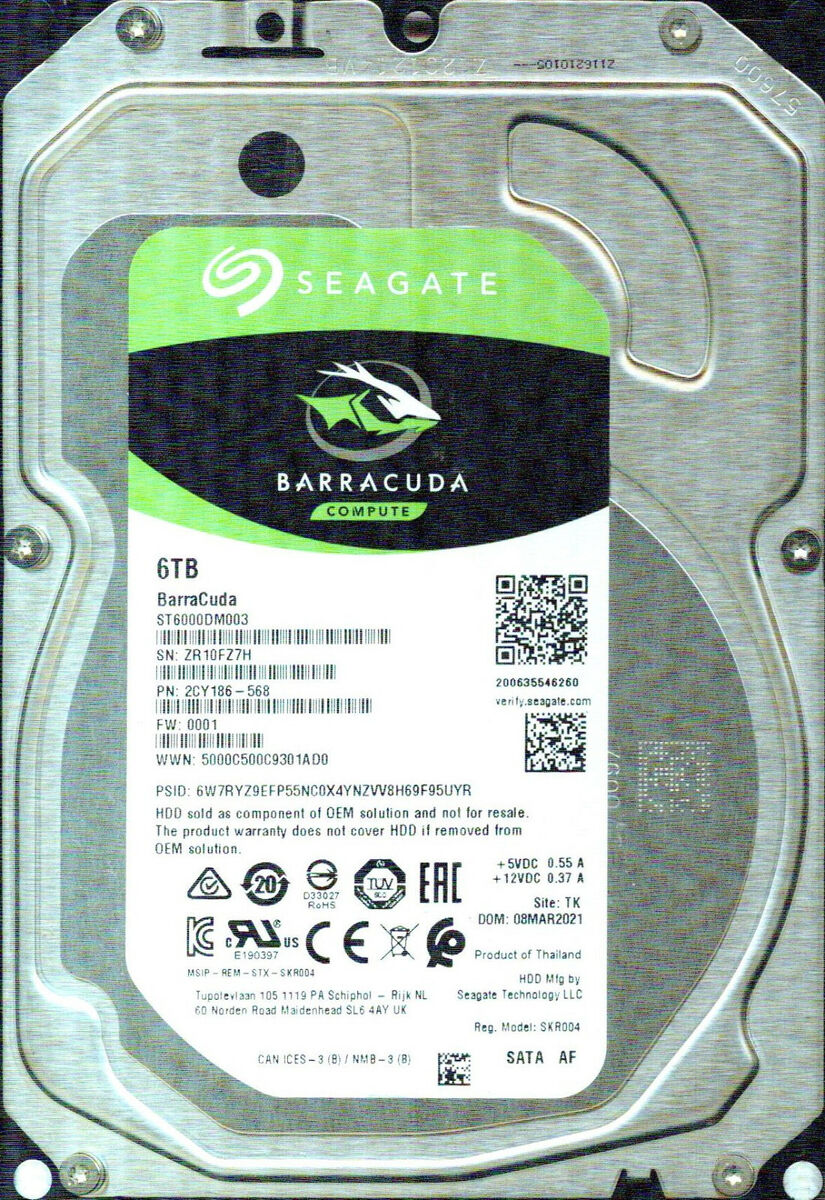 ST6000DM003, 2CY186-568, 0001, TK, ZR10 SEAGATE 6TB | eBay ST6000DM003, 2CY186-568, 0001, TK, ZR10 SEAGATE 6TB | eBay