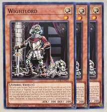 Yugioh! 3x Wightlord LEDE-EN025 Common 1st Ed NM