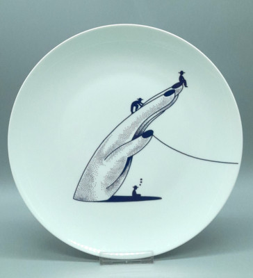 Rosenthal Far, Far, Closer Morgann Lechat Teller 26 cm Hand Porzellan