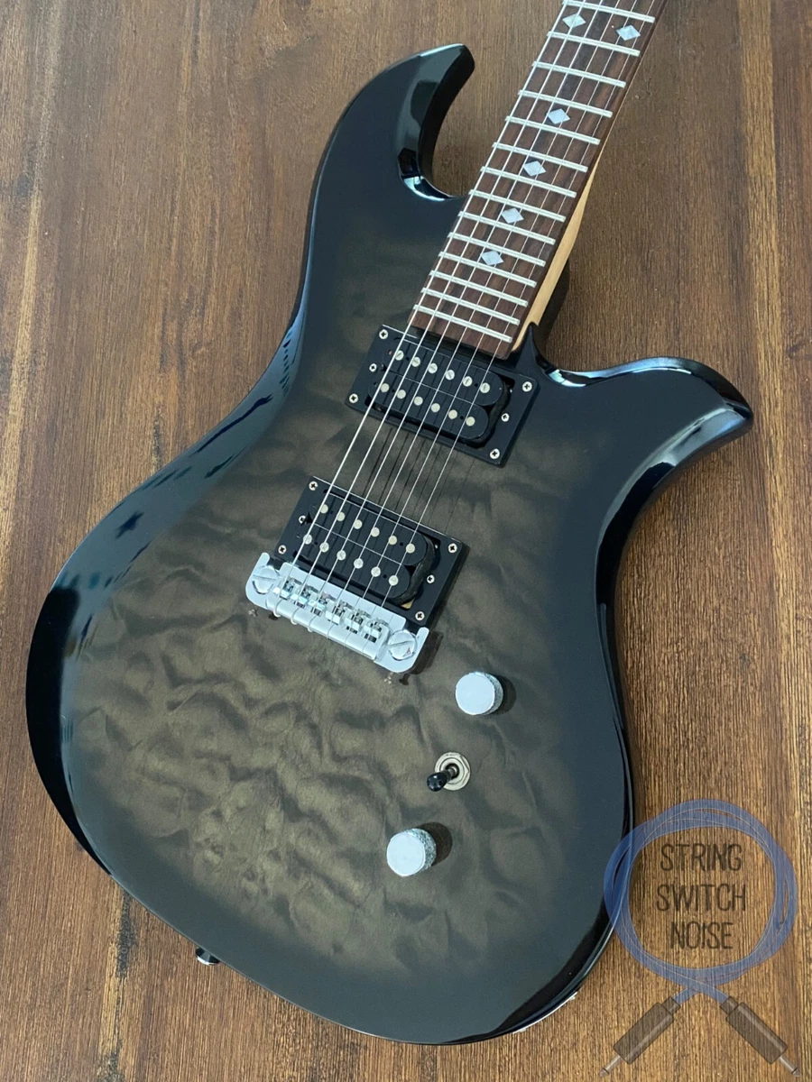 BC Rich, Eagle Guitar, Quilted Black Burst, Japan Edition, 2000s 