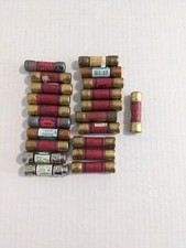 Vintage Lot of 21 - 30Amp 250V Fuses - various Brands Eagle Bussmann - Tested 