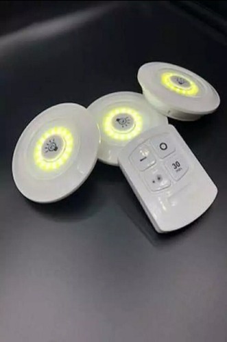 3 LED a Batterie con Telecomando Cucina Camera da Letto Bagno Armadio Vetrina - Foto 4 di 12