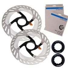 Pair Shimano GRX RT-CL800 160mm Center Lock Rotors - ICE Tech for Gravel/Road