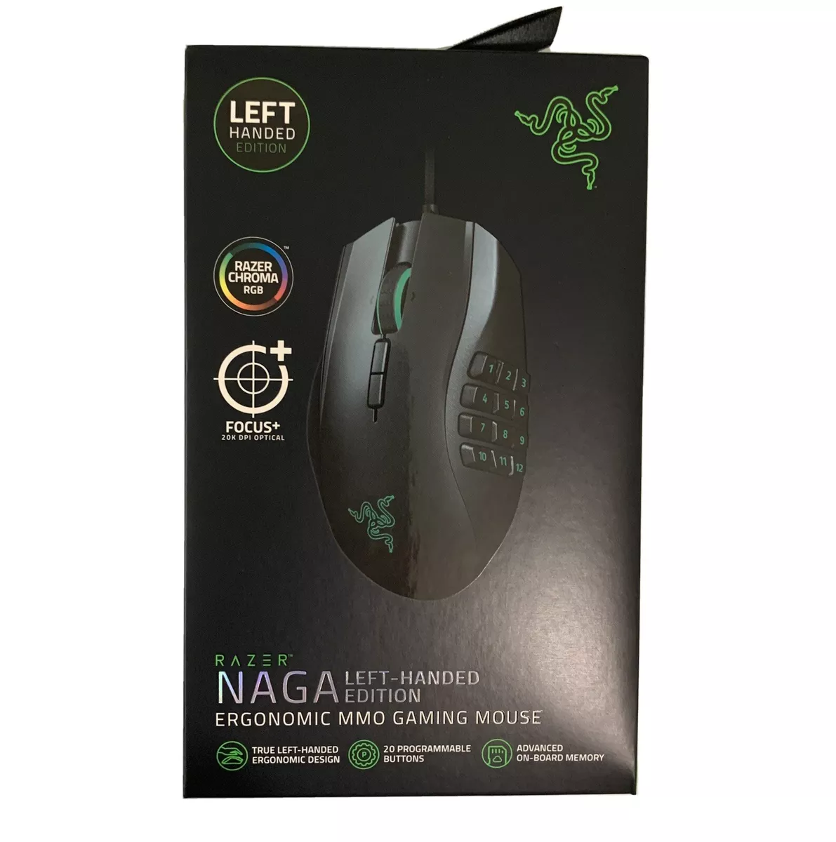 NEW Razer Naga Left Handed 2020 Edition MMO Gaming Mouse