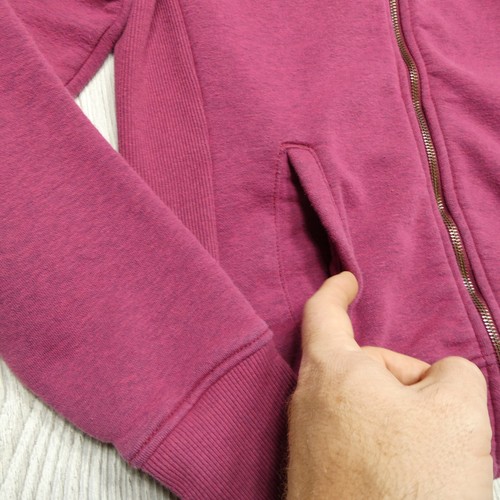 Carhartt Sweater Youth M 8-10 Purple Sweatshirt Full Zip Mock Neck Pockets - Picture 5 of 8