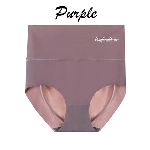 Women's Ice Silk Briefs Slimming High Waist Panties Knickers Lingerie Underwear - Picture 24 of 31