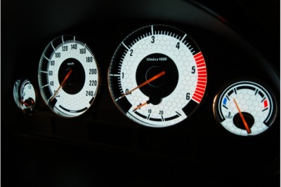 BMW E39 design 3 glow gauge plasma dials tachoscheibe glow shift indicators MPH 