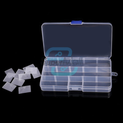 Transparent Electronic Component Storage Box Tool Storage Box Removable Holder